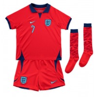 England Jack Grealish #7 Replika babykläder Bortaställ Barn VM 2022 Kortärmad (+ korta byxor)